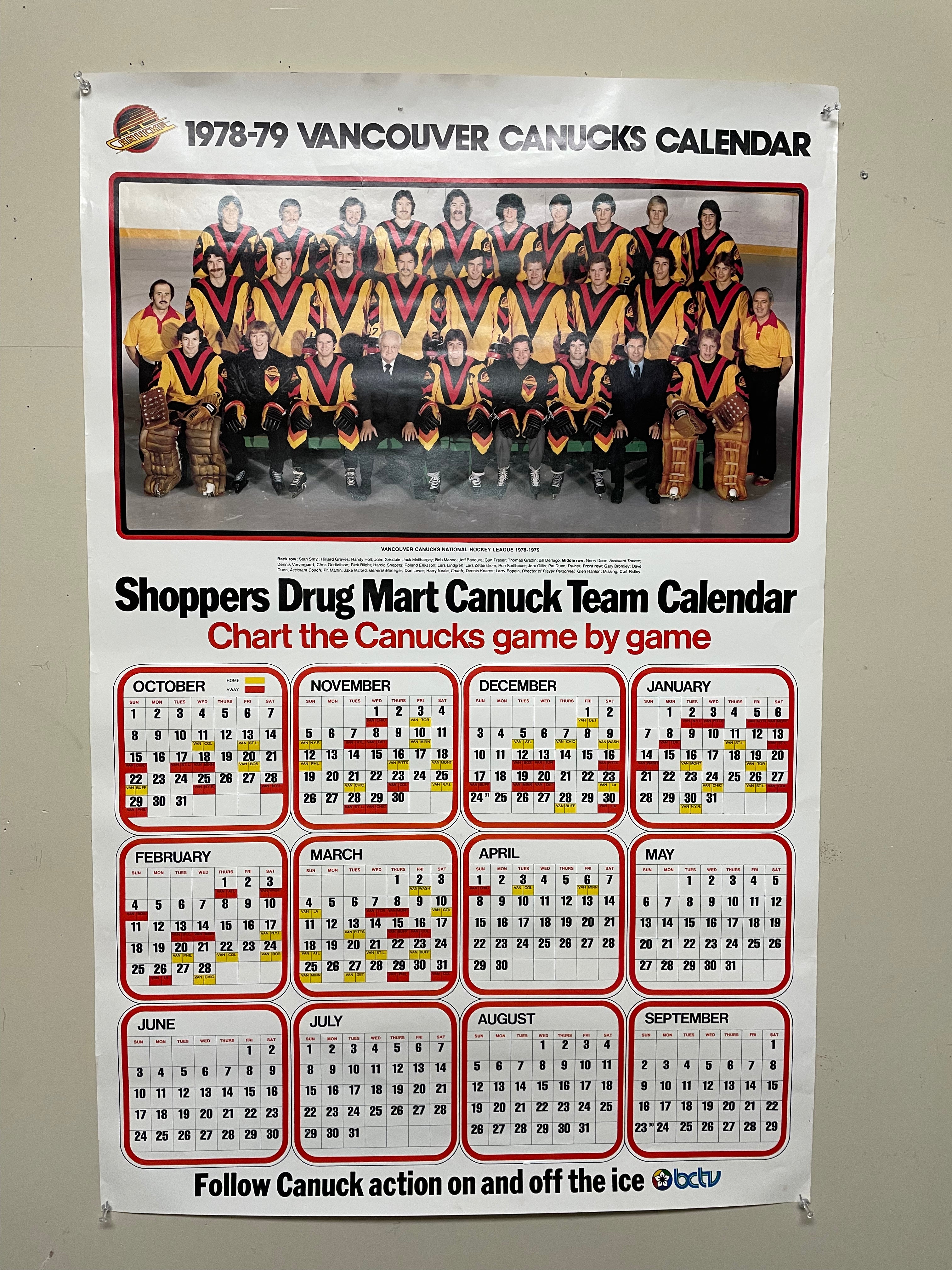 Vancouver Canucks Vintage Memorabilia Lot