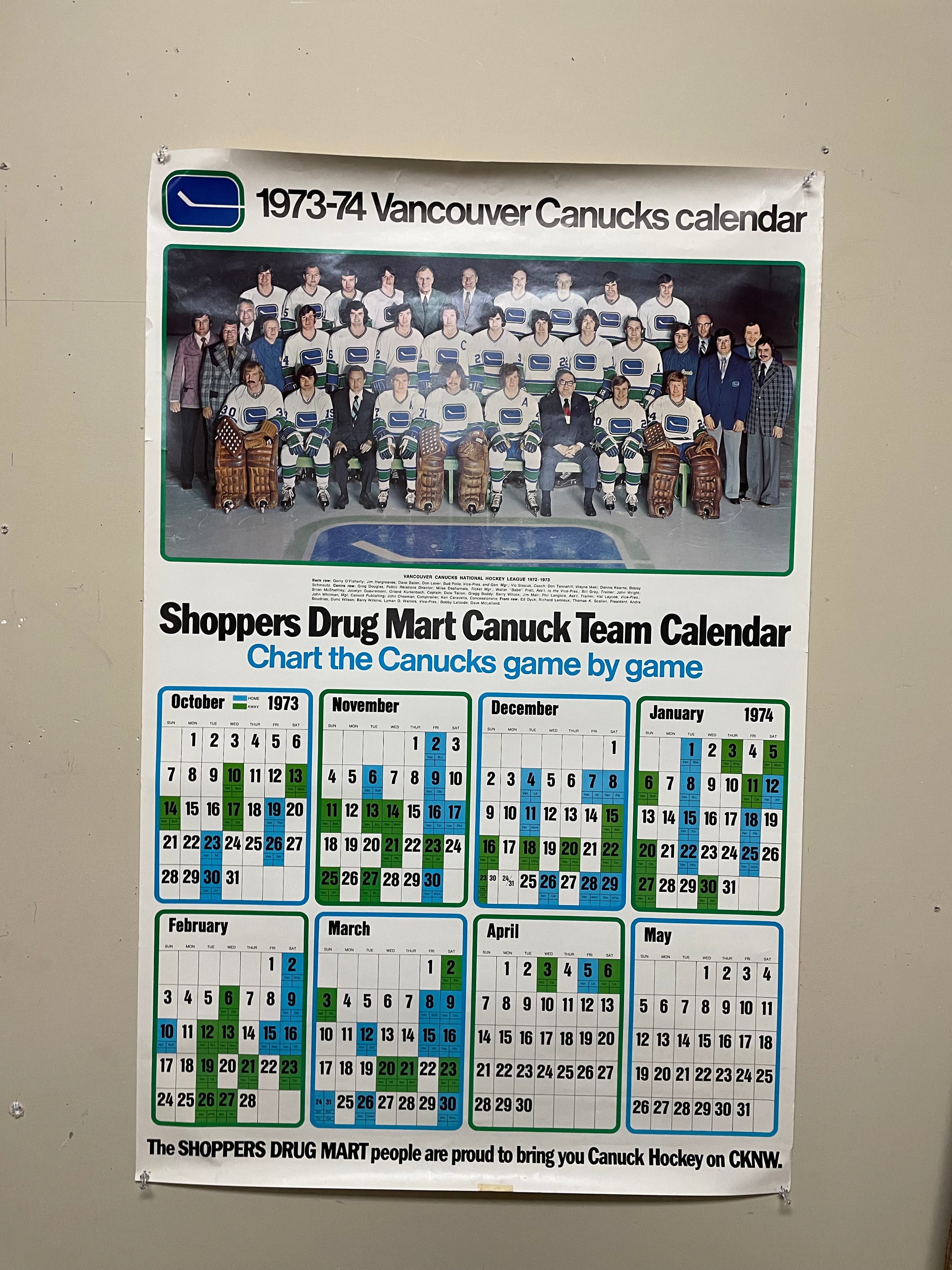 Vancouver Canucks Vintage Memorabilia Lot