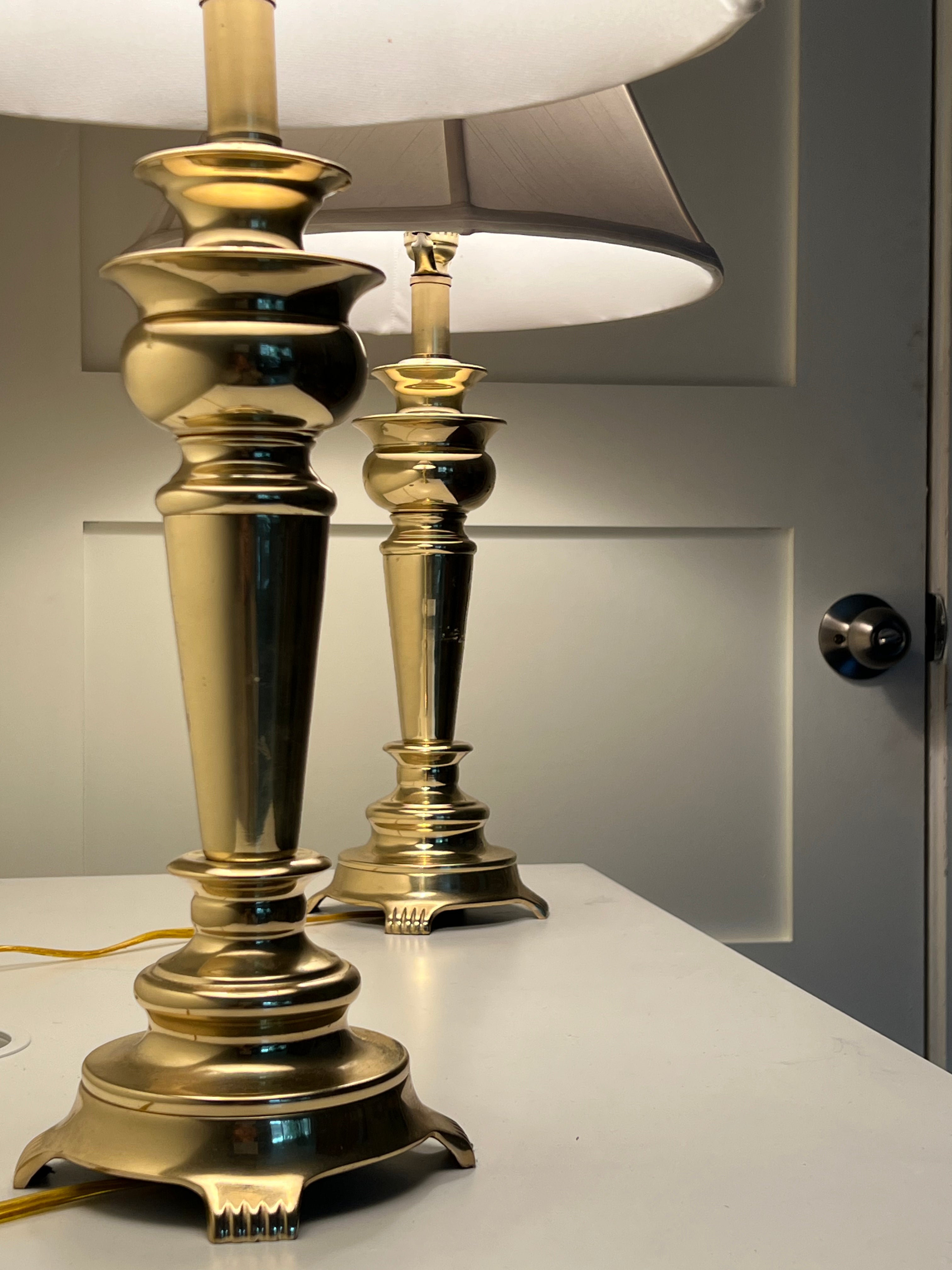 gold brass lamps