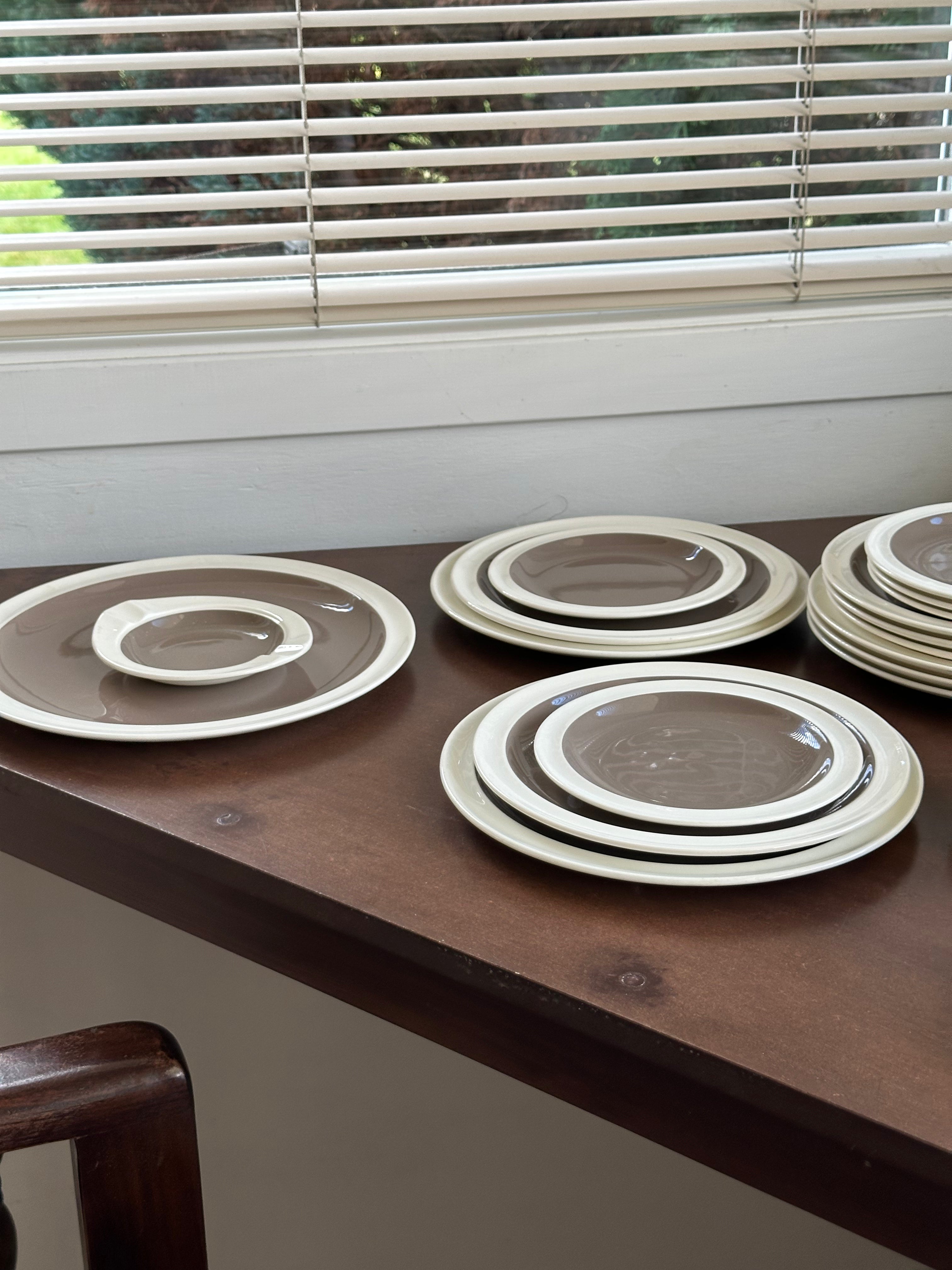 Vintage Midwinter "Stonehenge" White Stoneware Set