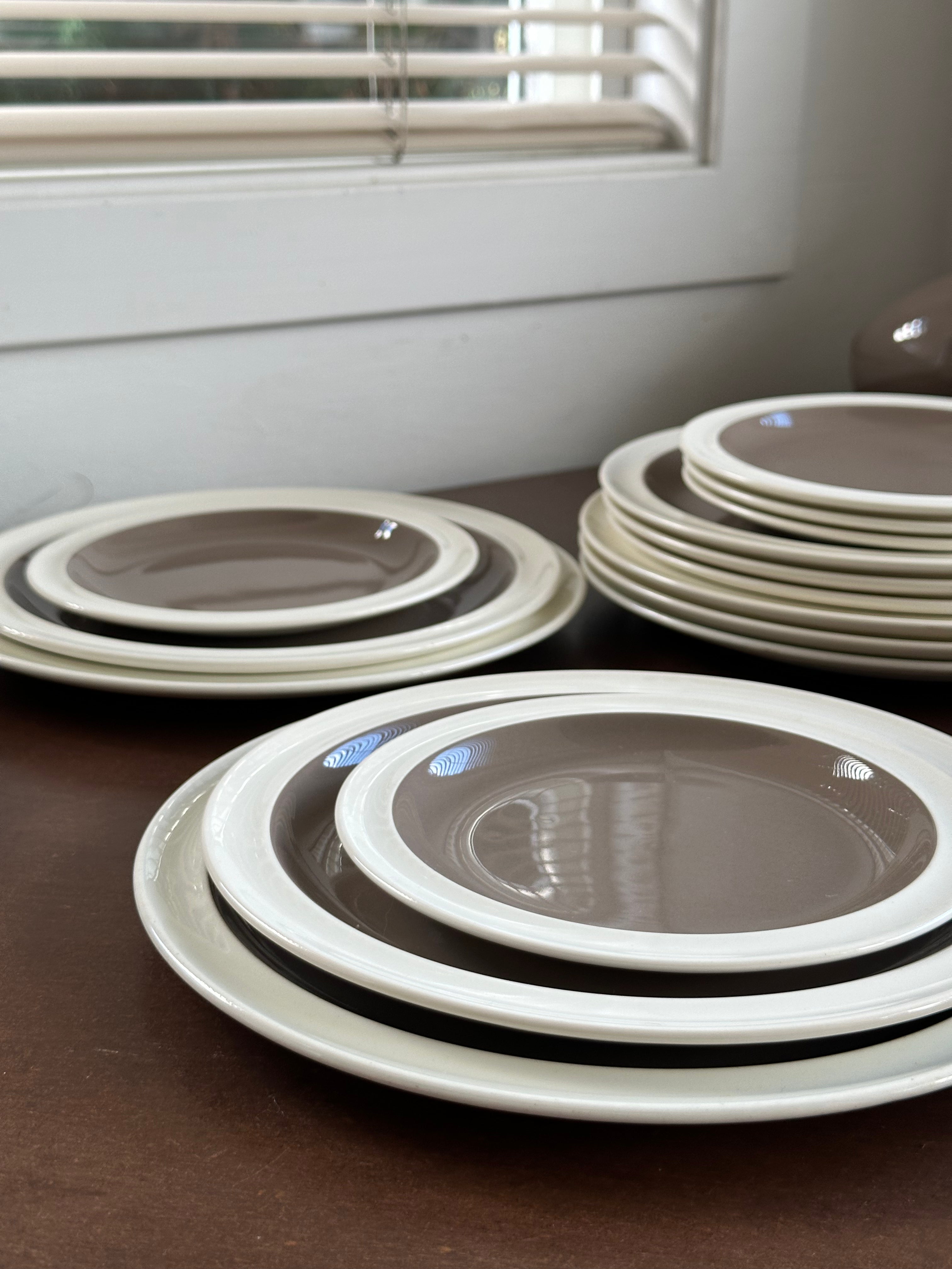 Vintage Midwinter "Stonehenge" White Stoneware Set