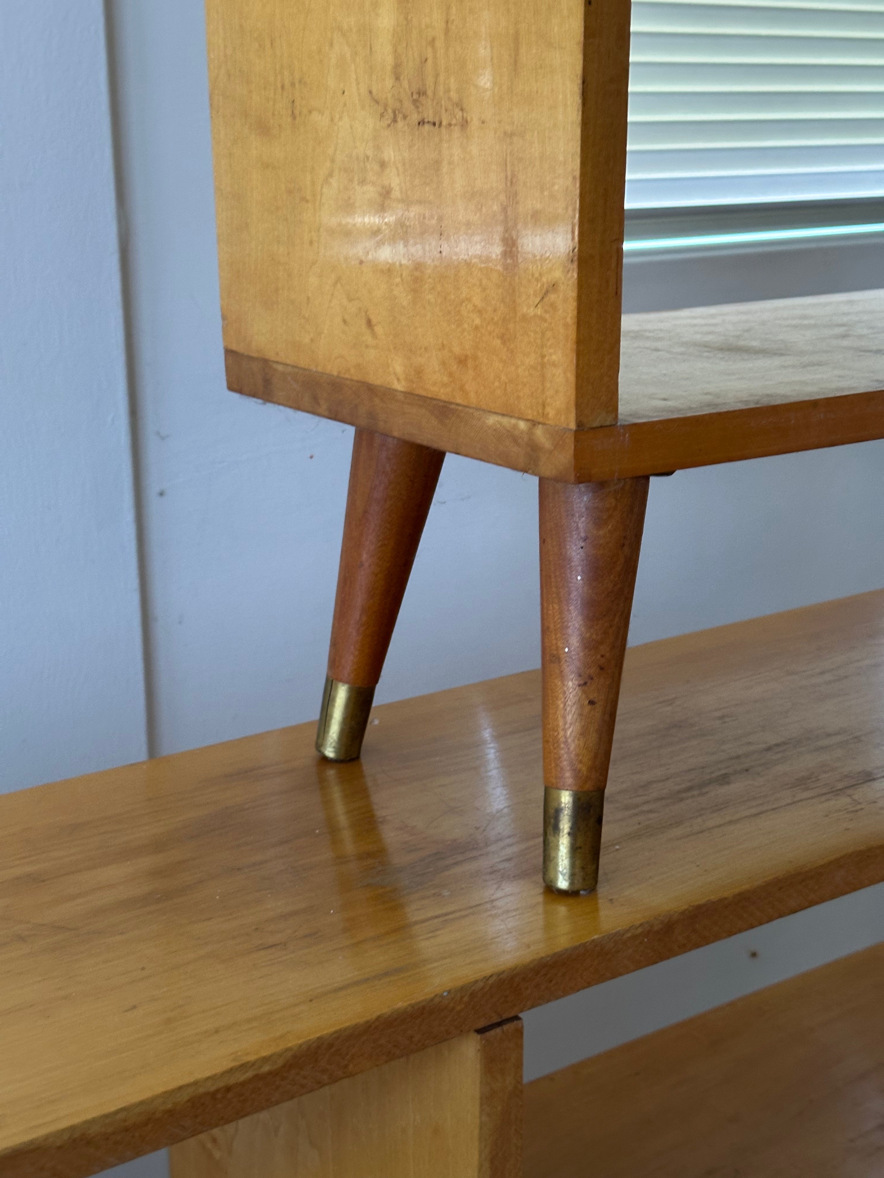 Mid-Century Modern Solid Wood Bookcases (Matching Set)