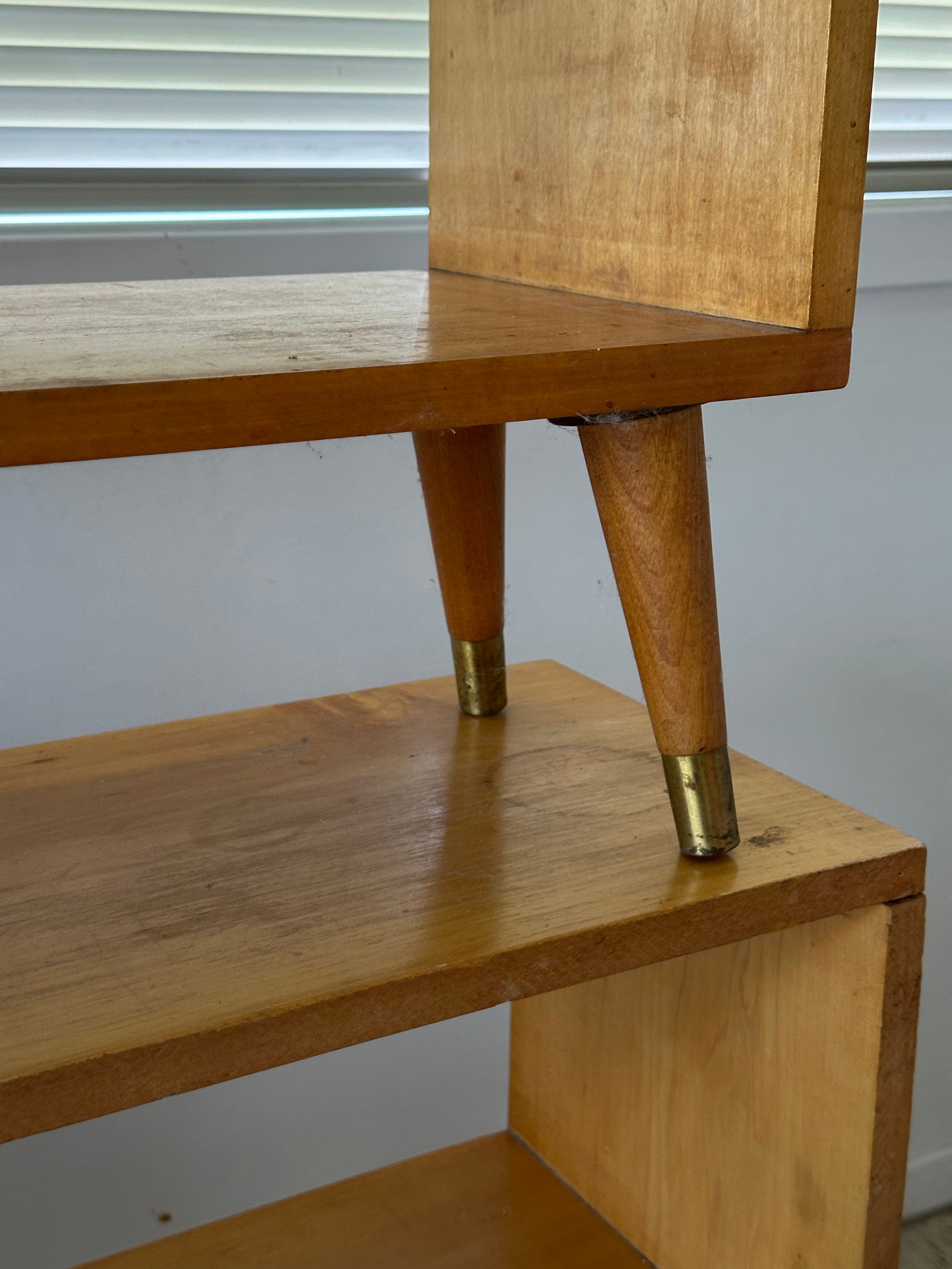 Mid-Century Modern Solid Wood Bookcases (Matching Set)