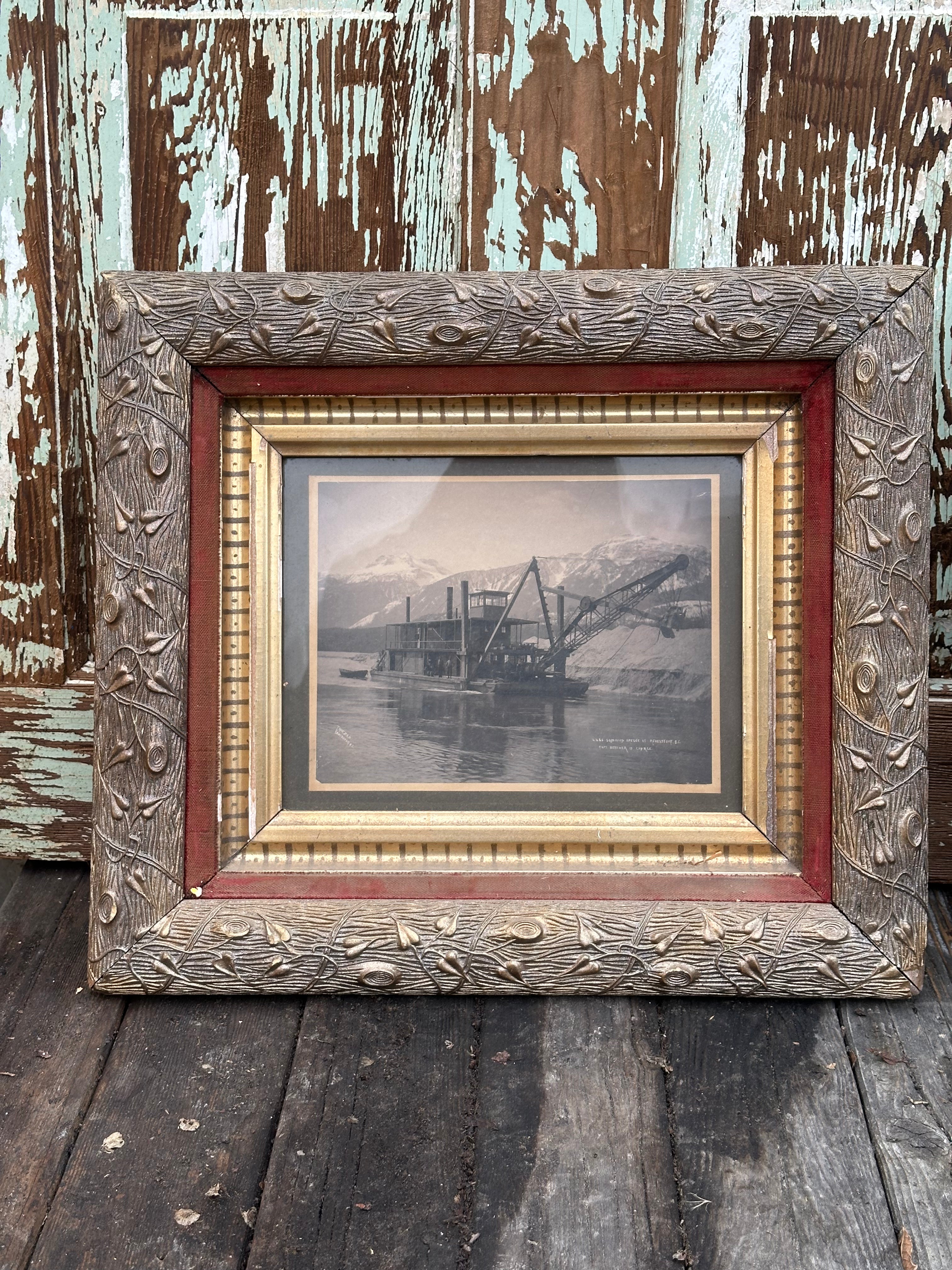 Rare Ornate Wood Picture Frames – Early 1900s (15” x 17”)