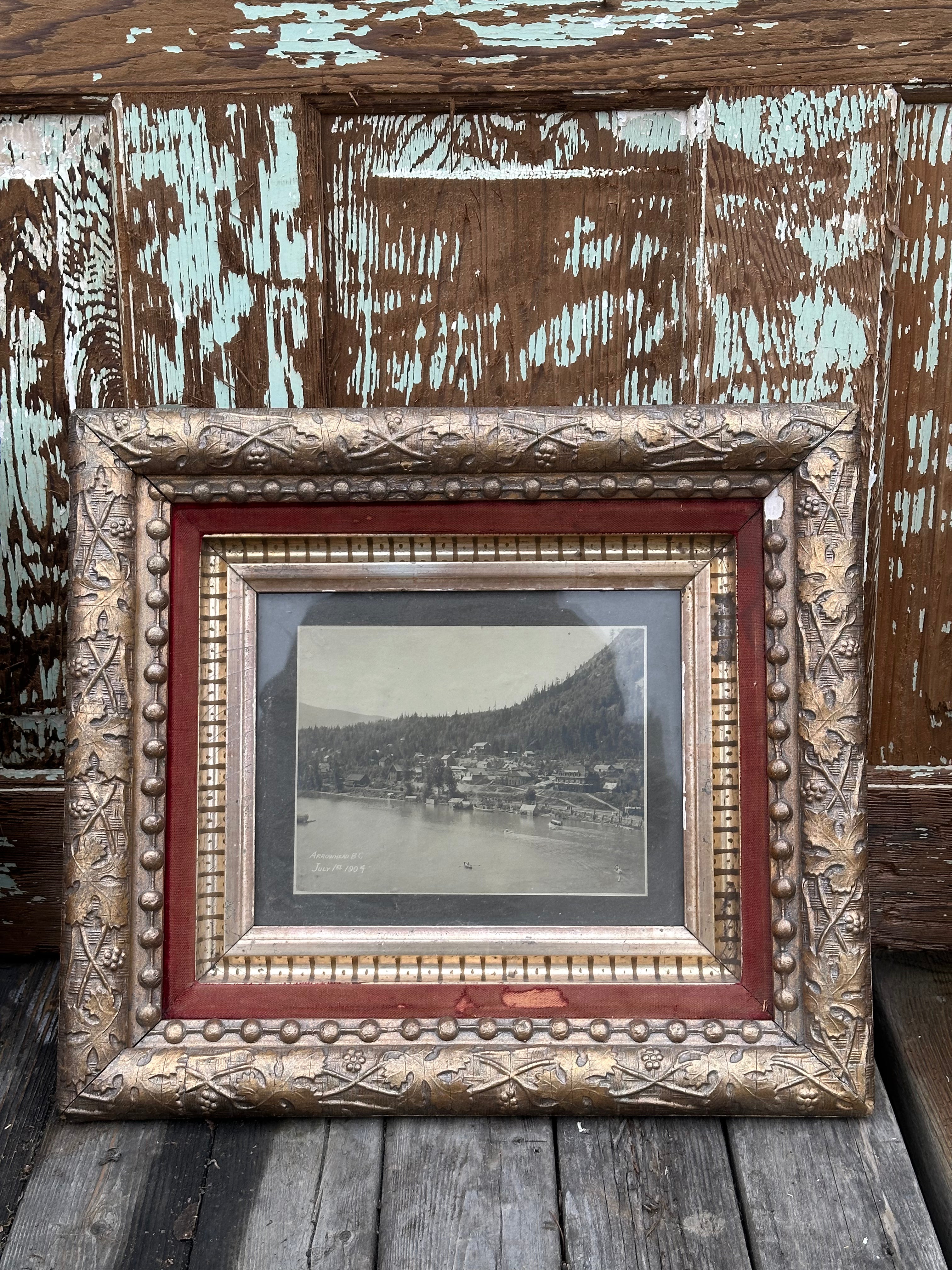 Rare Ornate Wood Picture Frames – Early 1900s (15” x 17”)