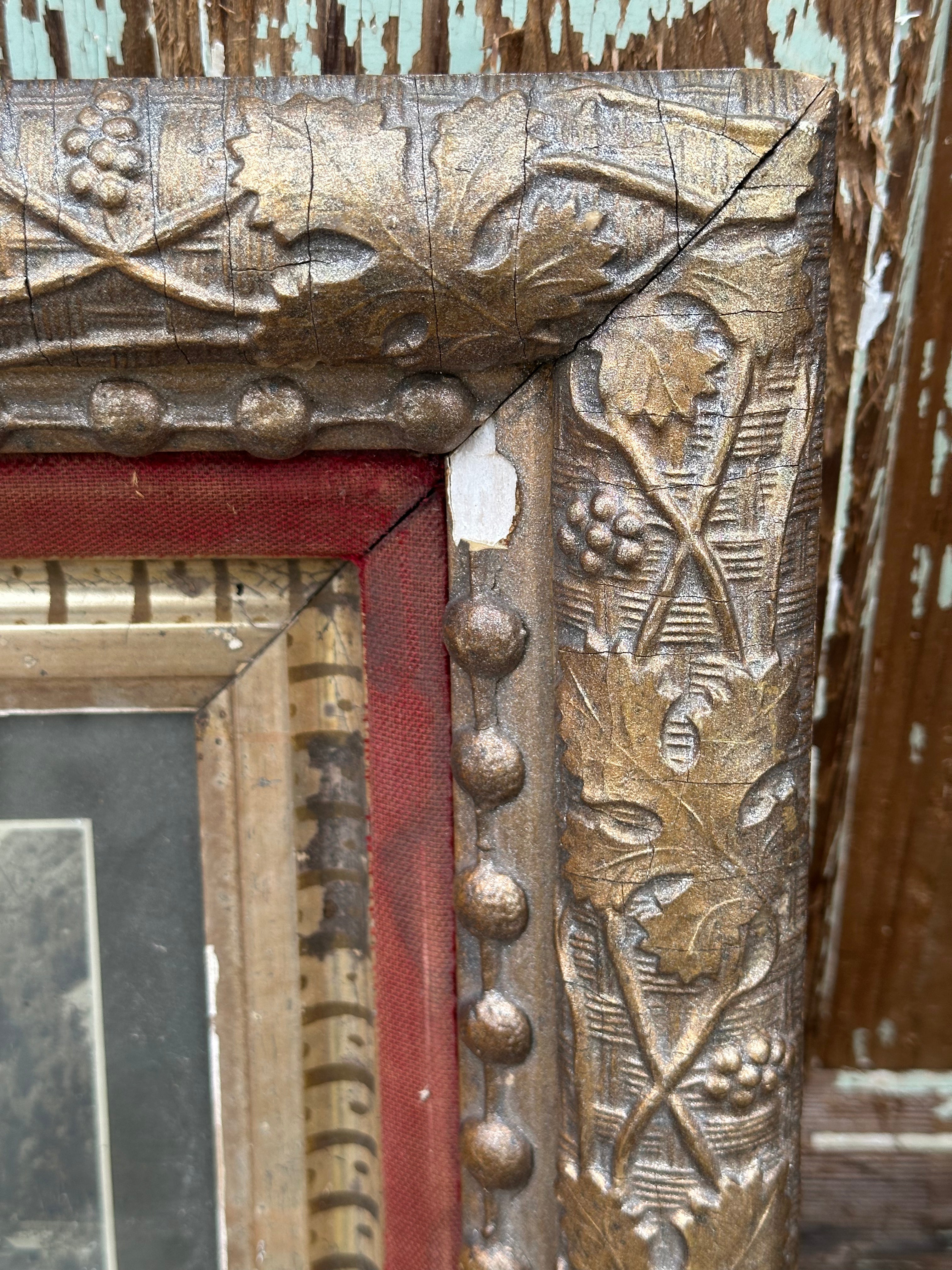 Rare Ornate Wood Picture Frames – Early 1900s (15” x 17”)