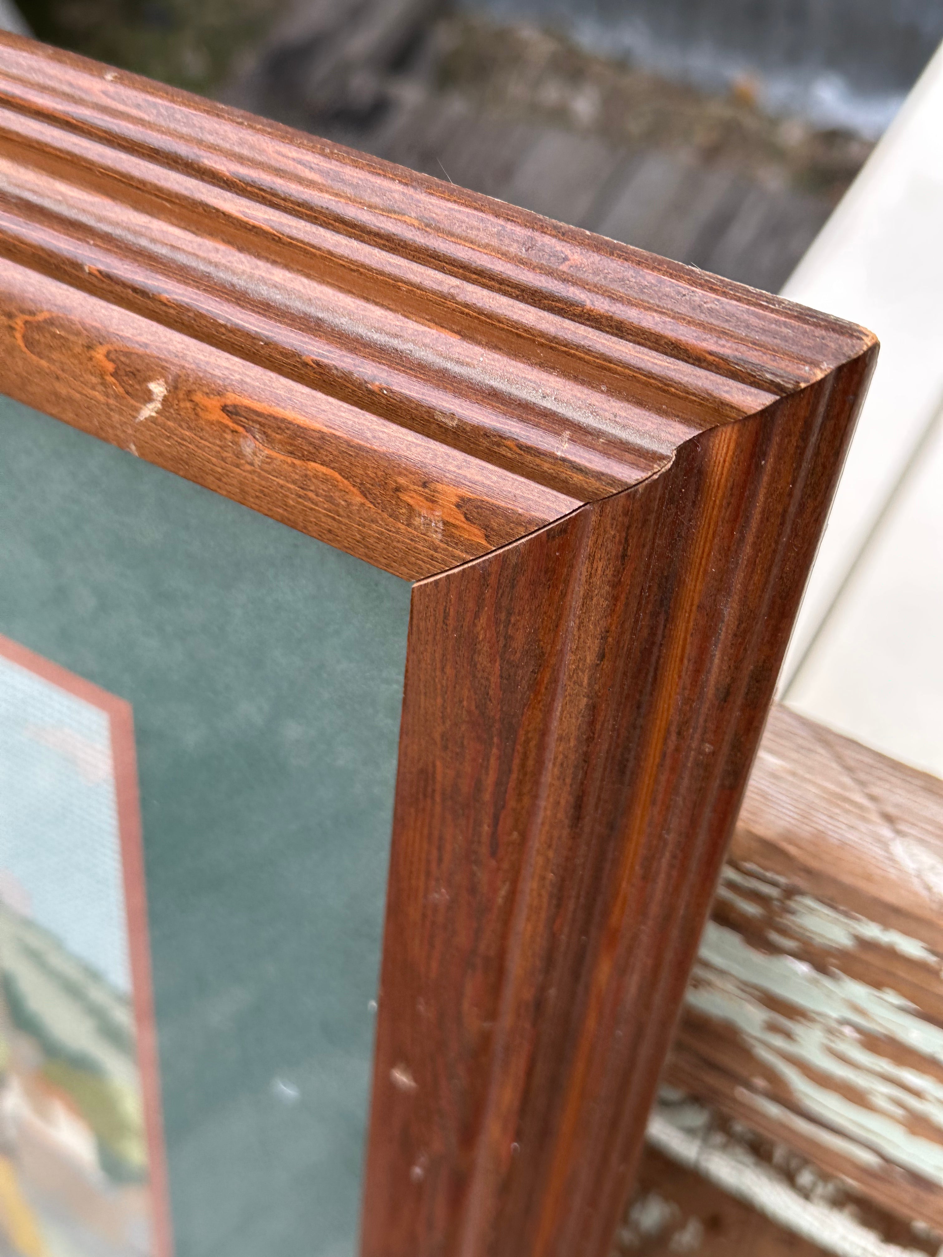 Lot of 4 Vintage Framed Textile Art – Needlepoint & Lace