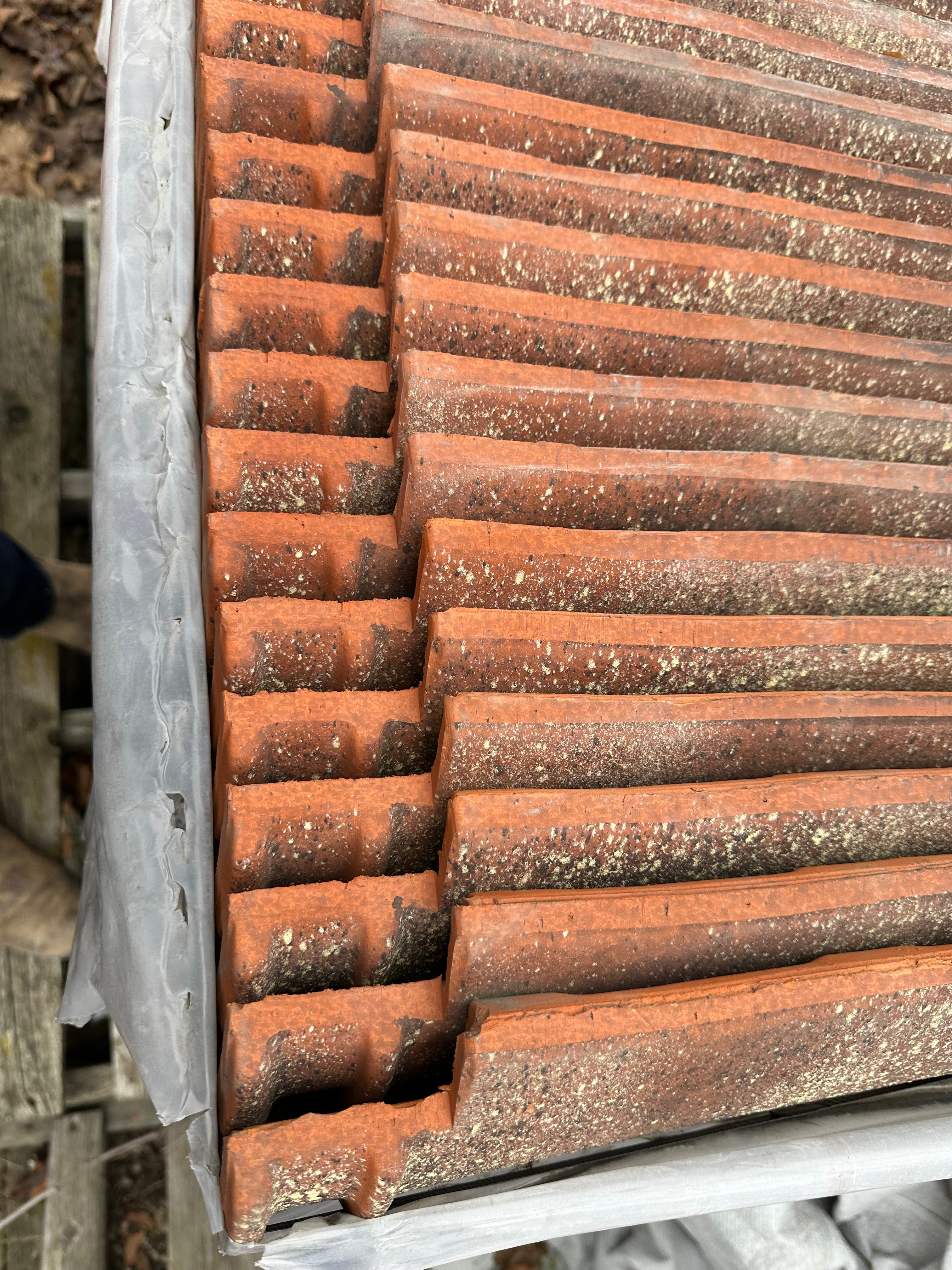 Imported Italian Terracotta Roof Tiles  – Approx. 525–600 sq ft roof coverage