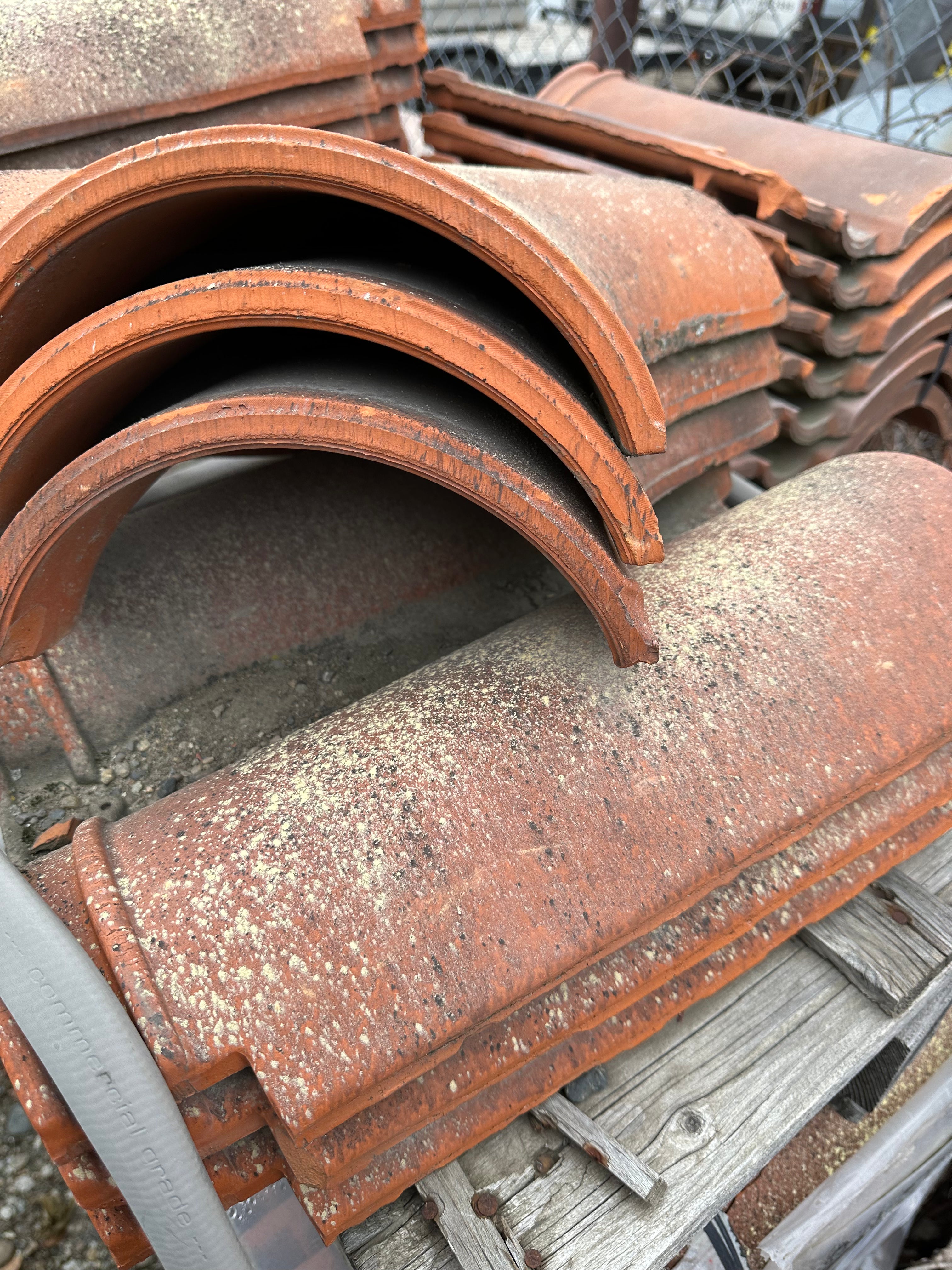 Imported Italian Terracotta Roof Tiles  – Approx. 525–600 sq ft roof coverage
