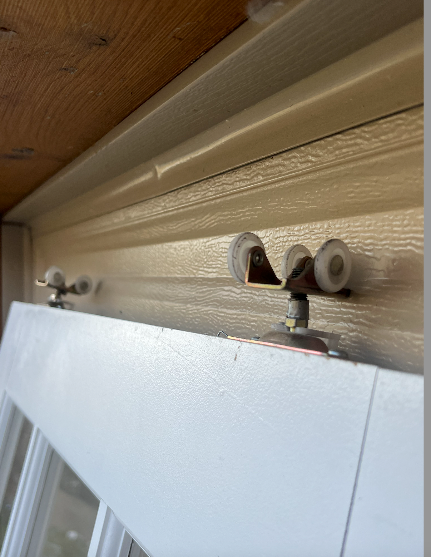 PAIR OF WHITE INTERIOR FRENCH DOORS – GLASS PANELS