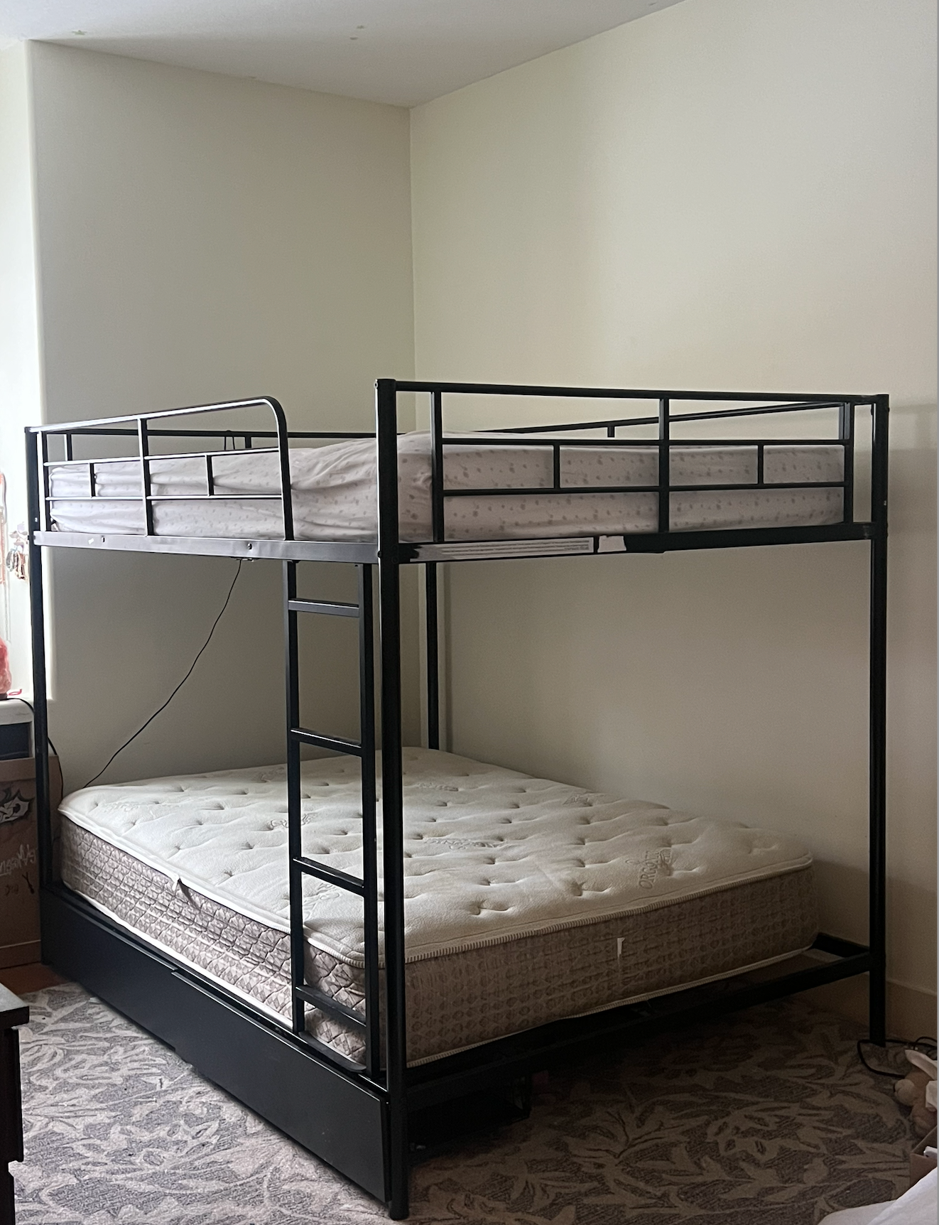 Metal Double-Over-Double Bunk Bed