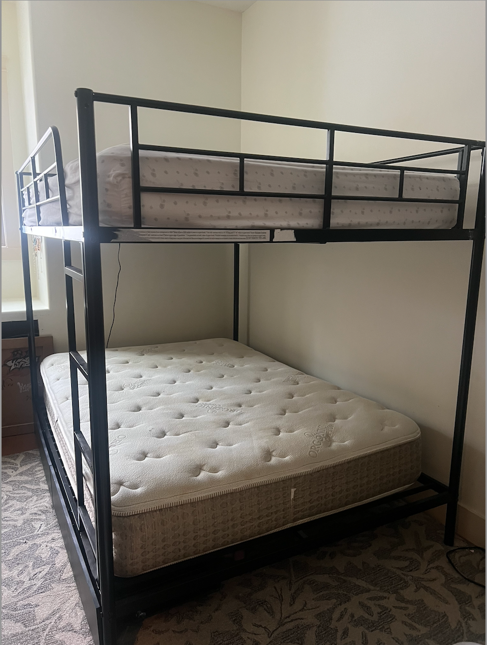 Metal Double-Over-Double Bunk Bed