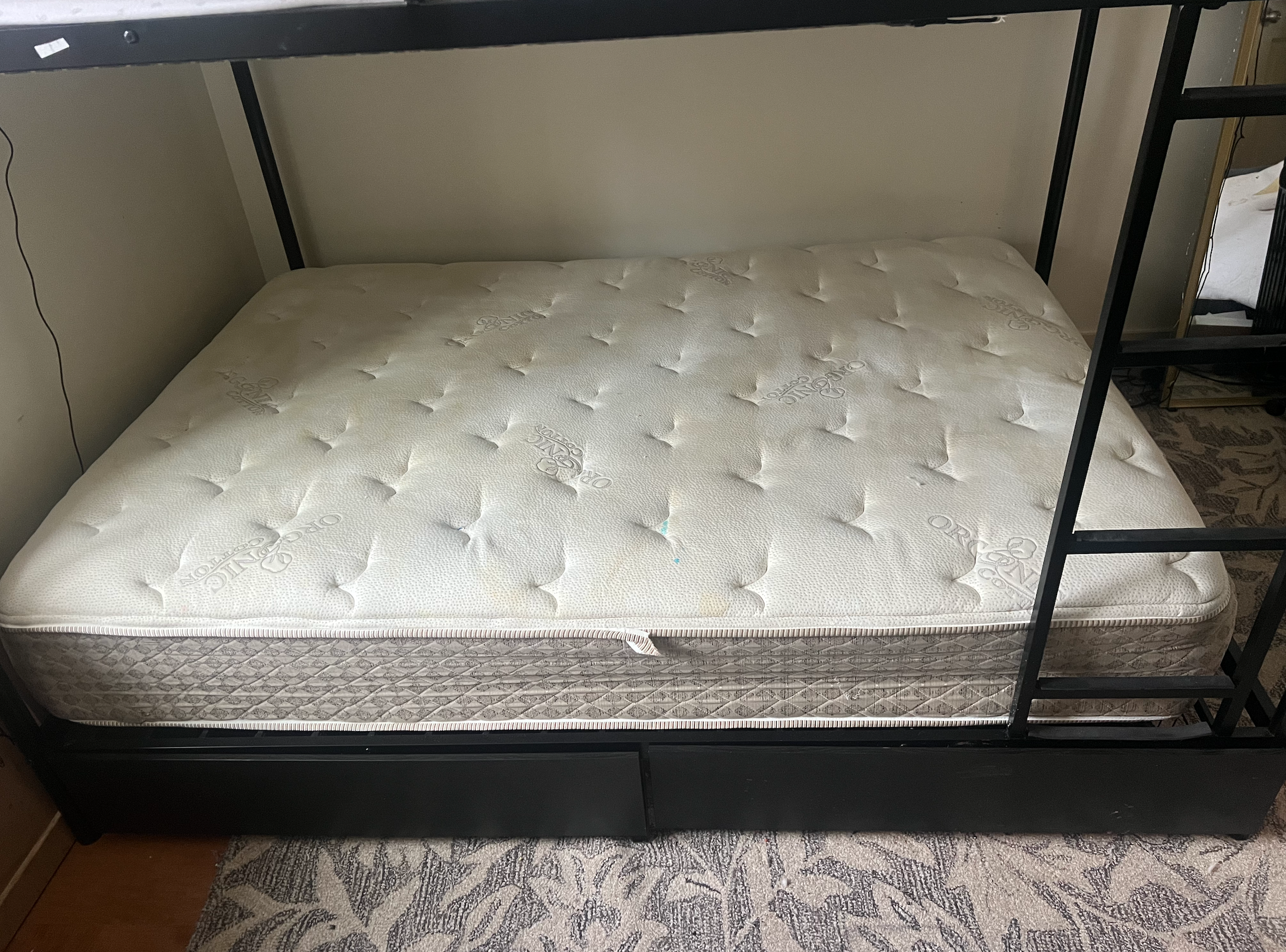 Metal Double-Over-Double Bunk Bed