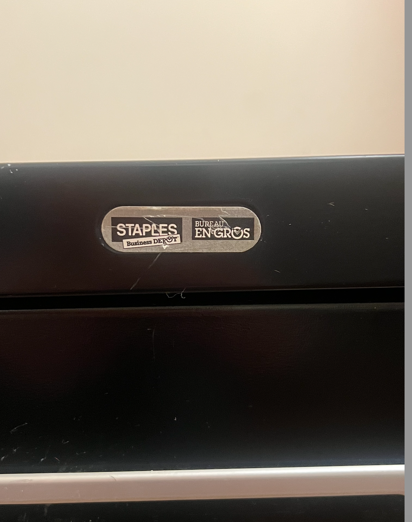 black 2-drawer filing cabinet